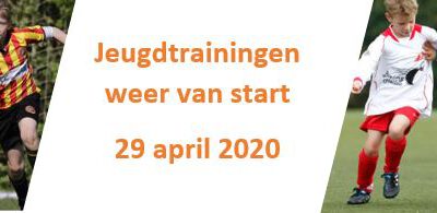 Na wekenlang thuis te hebben gezeten, konden duizenden kinderen eindelijk weer de voetbalvelden op !