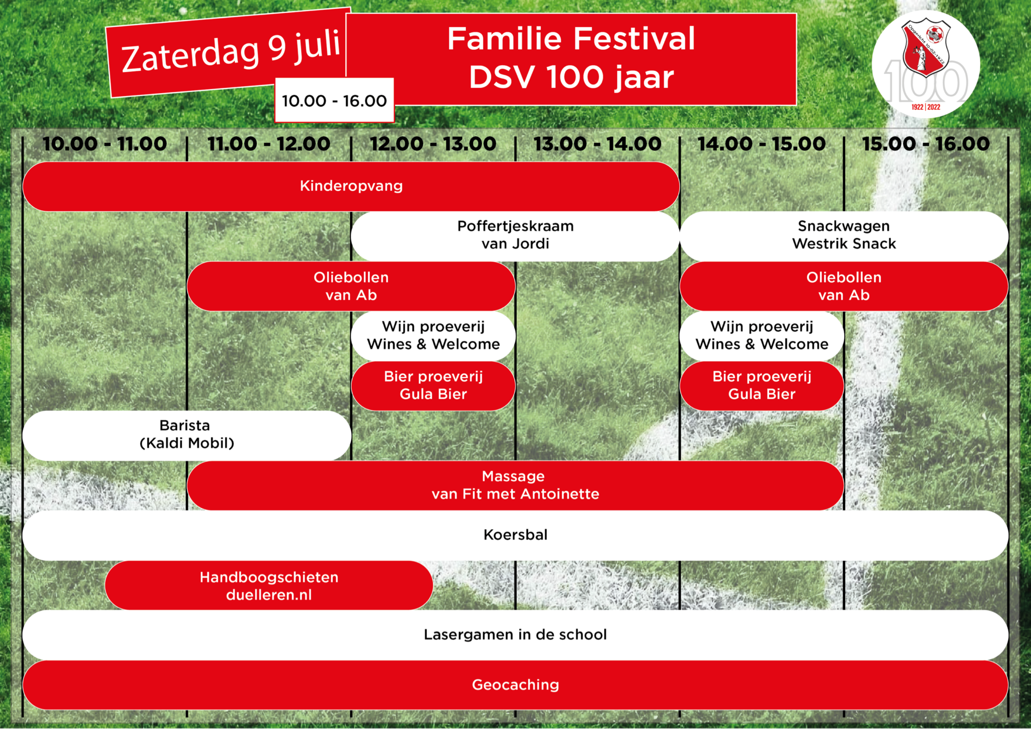 Familiefestival programma 9 juli